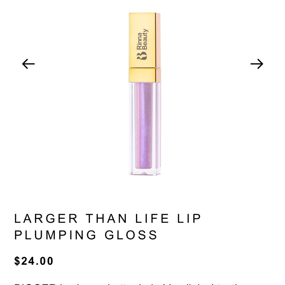 NEW! Lisa Rinna Beauty Lip Plumping Gloss in Purple Pucker